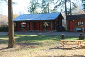 Cabins 1 and 2 and picnic area