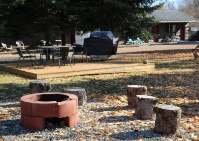 Firepit and BBQ area